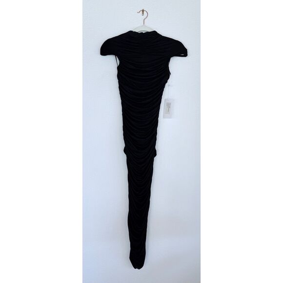 NWT Torn by Ronny Kobo Heidi Cut Out Knee Length Bodycon Dress in Black Size XS - Picture 7 of 14